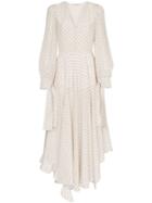 Stella Mccartney V-neck Printed Maxi Dress - White