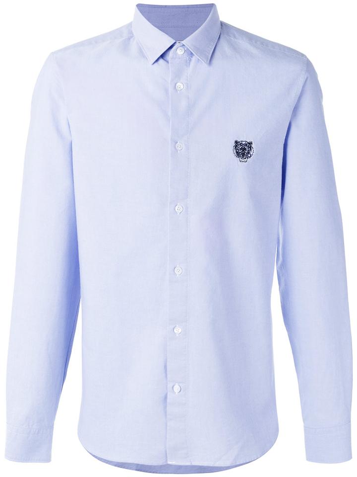 Kenzo - Mini Tiger Shirt - Men - Cotton - 40, Blue, Cotton