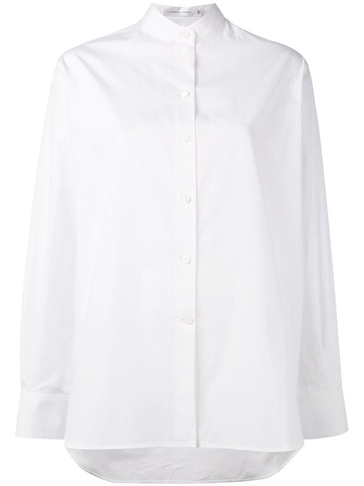 Victoria Beckham Button-up Shirt, Women's, Size: 14, White, Cotton