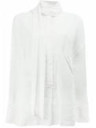 Ann Demeulemeester Oversized Scarf Shirt - White