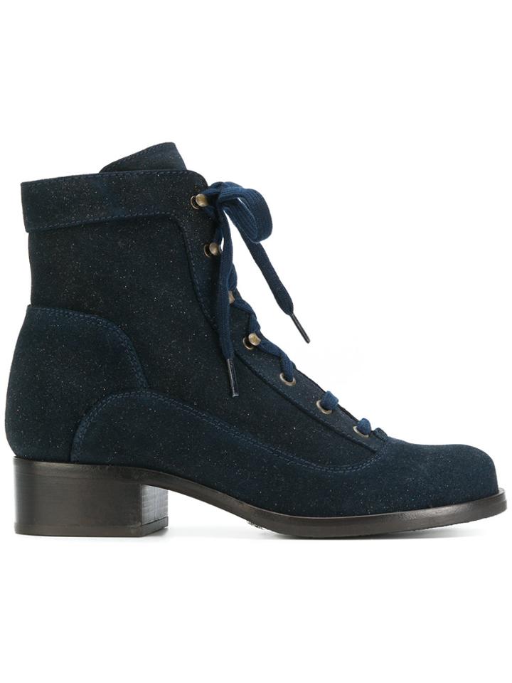 Chie Mihara Viamont Biker Boots - Blue
