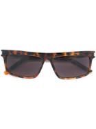 Saint Laurent Squared Sunglasses - Brown