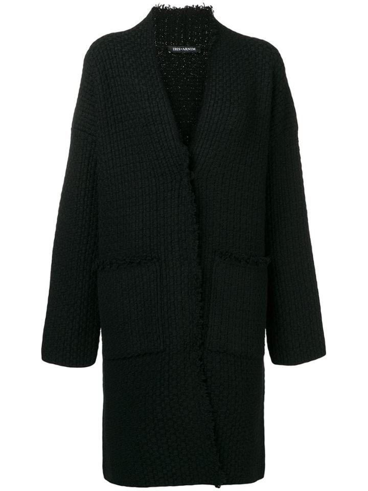 Iris Von Arnim Aurora Cardigan Coat - Black