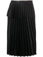 Comme Des Garçons Noir Kei Ninomiya Layered Pleated Skirt - Black