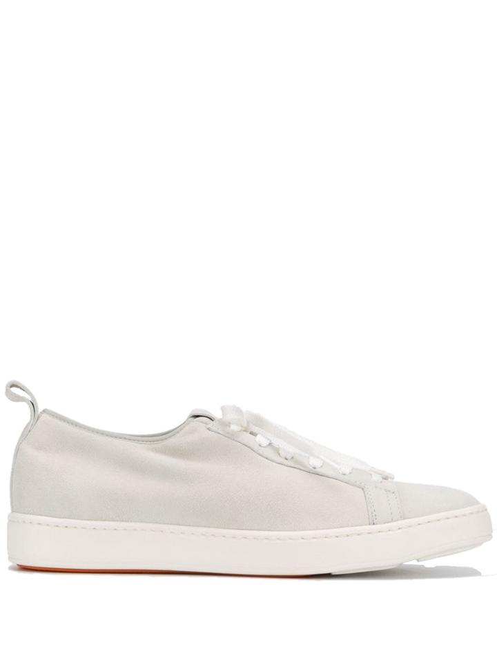Santoni Classic Low Top Trainers - White