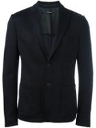 Giorgio Armani Single Breasted Blazer, Men's, Size: 50, Blue, Polyamide/polyester/viscose