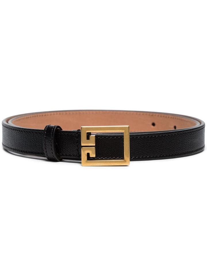 Givenchy Double G Buckle Belt - Black