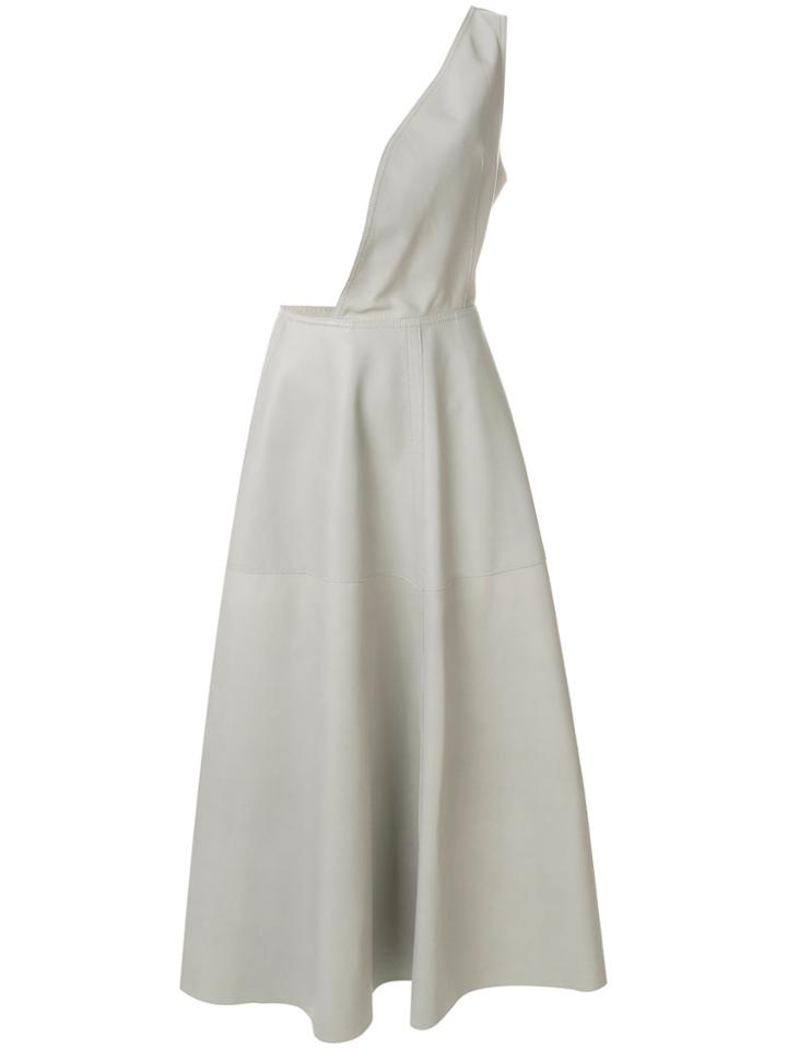 Nina Ricci Exposed Single Strap Dress - Grey