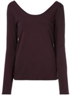 Cityshop Boat Neck Blouse - Red