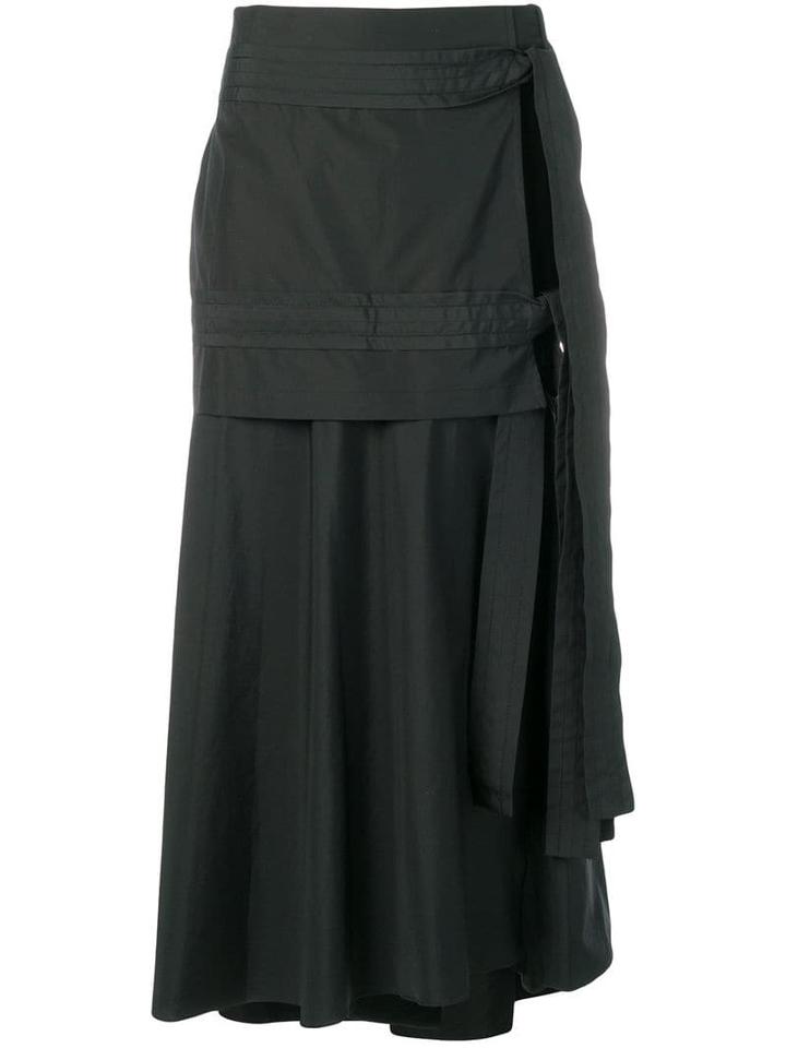 3.1 Phillip Lim Side Slit Flared Skirt - Black