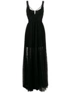 Maria Lucia Hohan Polka Dot Netted Dress - Black