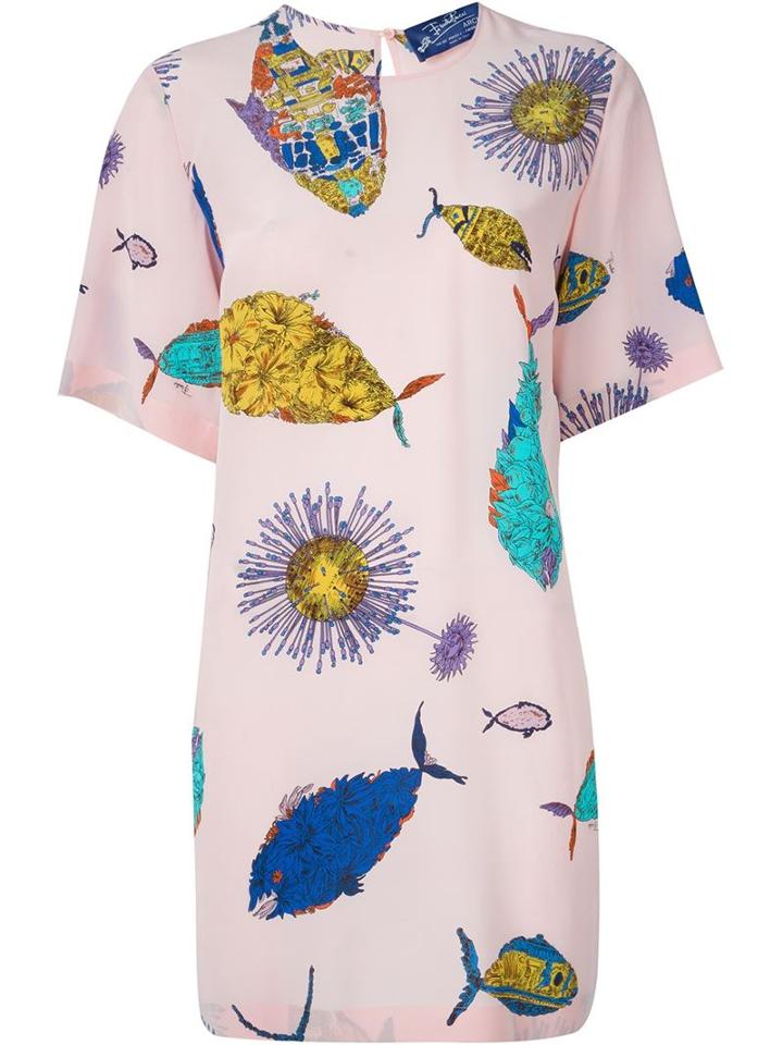 Emilio Pucci 'abito' Dress, Women's, Size: 40, Pink/purple, Silk