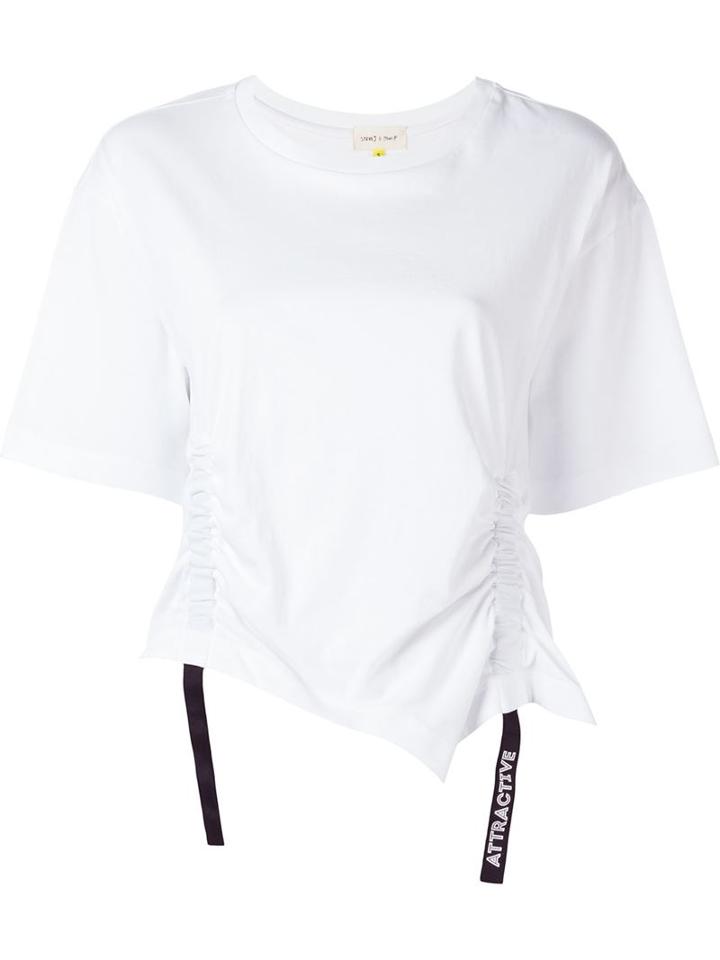 Steve J & Yoni P Ruffled Detail T-shirt