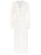 Nk Striped Midi Dress - White