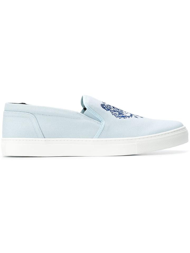 Kenzo K-skate Tiger Slip-on Sneakers - Blue