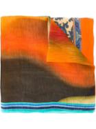 Etro Toucan Print Scarf, Adult Unisex, Silk/linen/flax