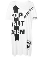 Maison Margiela Slogan Detail T-shirt Dress - White