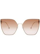 Fendi Eyewear F Is Fendi Sunglasses - Gold