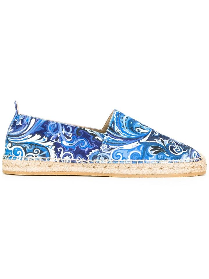 Etro Abstract Print Espadrilles - Blue