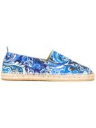 Etro Abstract Print Espadrilles - Blue