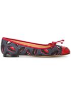 Charlotte Olympia Kiss Me Darcy! Ballerinas - Blue