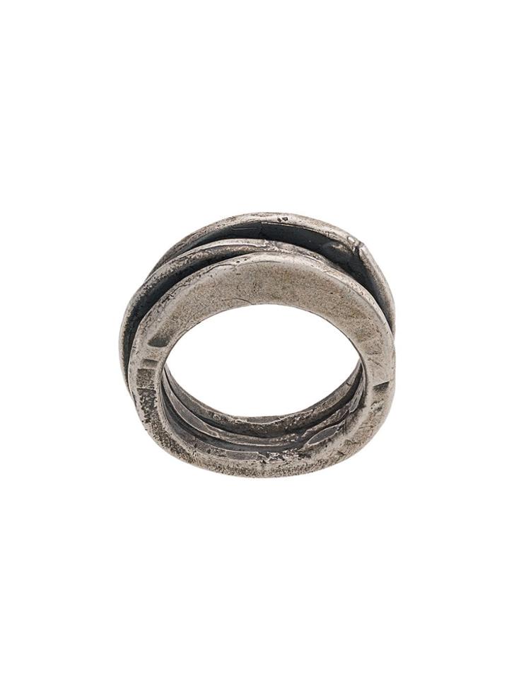 Goti Distressed Ring - Silver