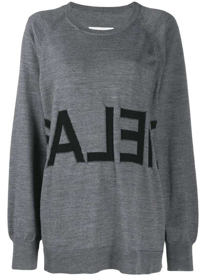 Mm6 Maison Margiela Oversized Sweater - Grey