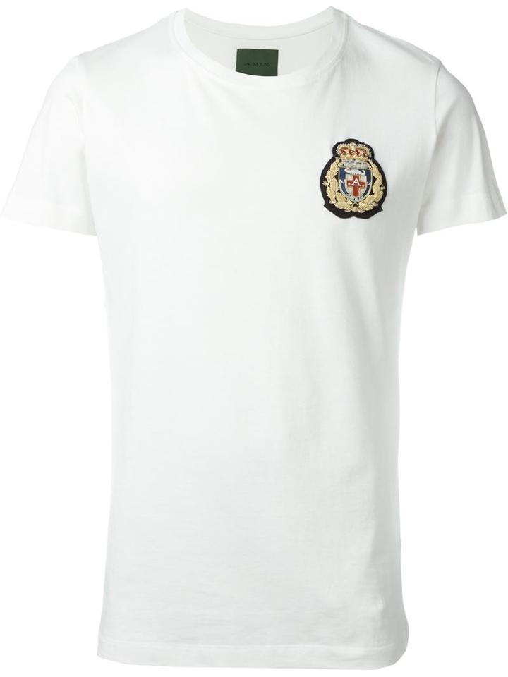 Amen Beaded Patch T-shirt
