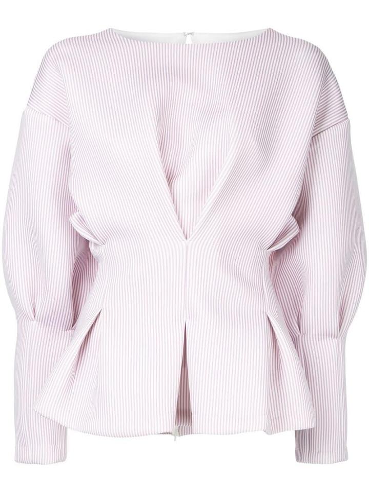 Bambah Pinstripe Batwing Top - Pink