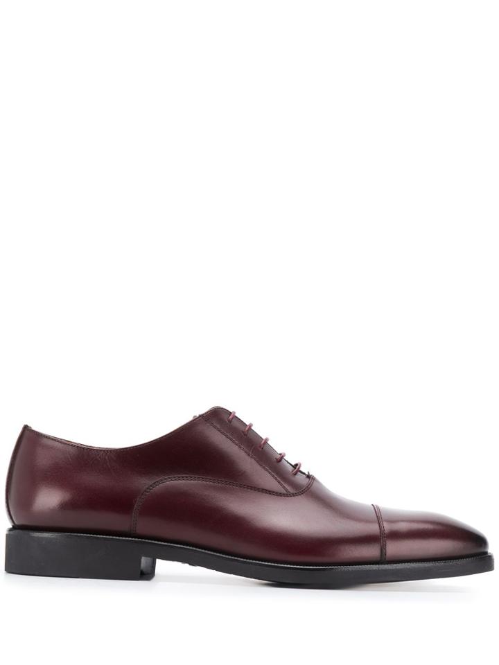 Corneliani Lace-up Oxford Shoes - Red