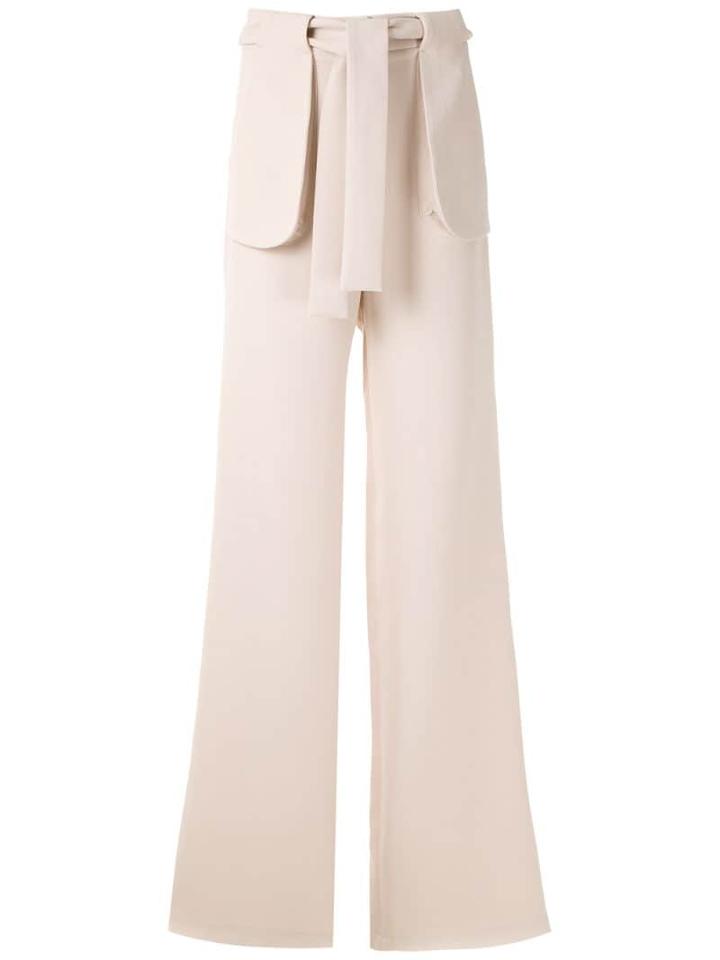 Framed High Tailoring Palazzo Pants - Neutrals
