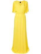 Pinko Drawstring-waist Maxi Dress - Yellow