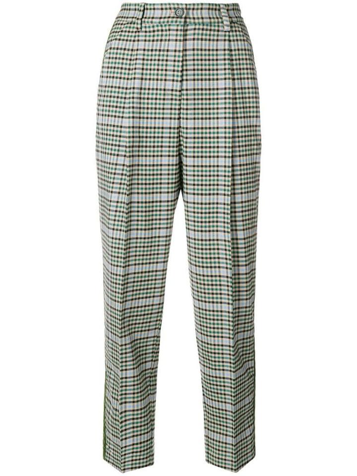 P.a.r.o.s.h. Checked Trousers - Neutrals