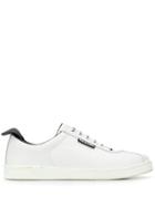 Chanel Pre-owned Logo Pull Tab Lace-up Sneakers - White