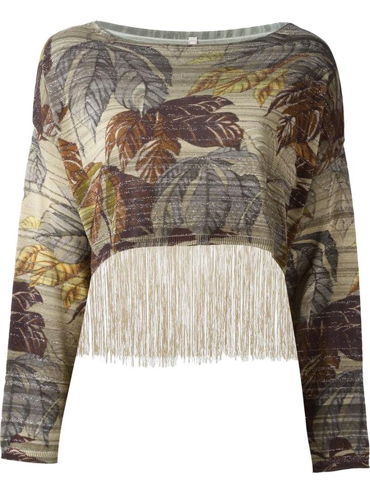 Antonio Marras Fringed Cropped Sweater