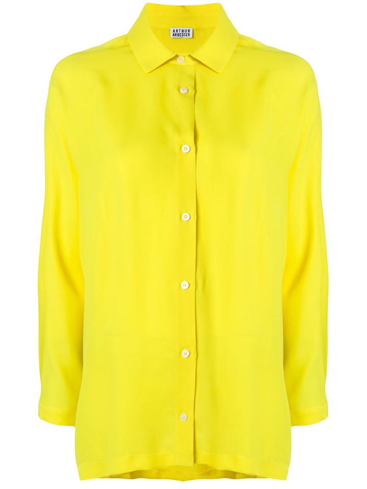 Arthur Arbesser Kimono Shirt - Yellow & Orange