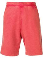 Heron Preston Logo Print Track Shorts - Red