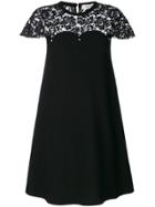Valentino Lace Detail Dress - Black