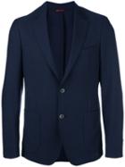 Fay Button Up Blazer, Men's, Size: 52, Blue, Virgin Wool/mohair