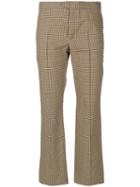 Isabel Marant Étoile - Cropped Check Trousers - Women - Cotton/spandex/elastane - 40, Brown, Cotton/spandex/elastane