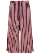 Osklen Pleated Bicolor Pants - Pink & Purple