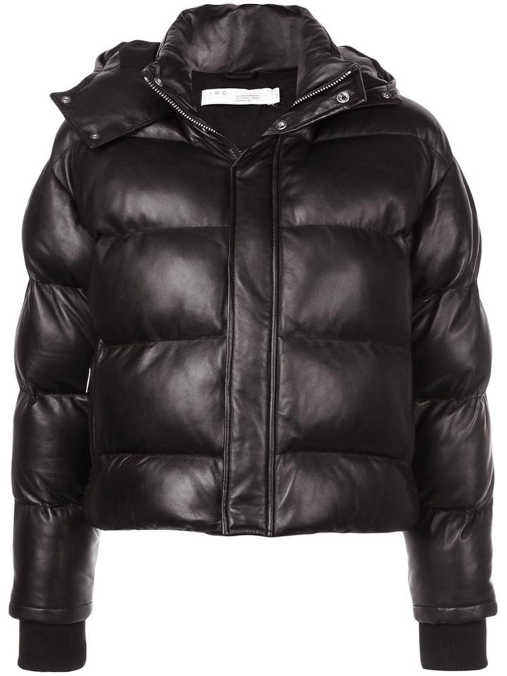 Iro Collyn Lambskin Puffer Jacket - Black