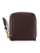 Comme Des Garçons Wallet All Around Zip Purse - Brown