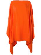 Gianluca Capannolo Draped Dress, Women's, Size: 44, Yellow/orange, Silk