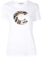Roberto Cavalli Stud Embellished T-shirt - White