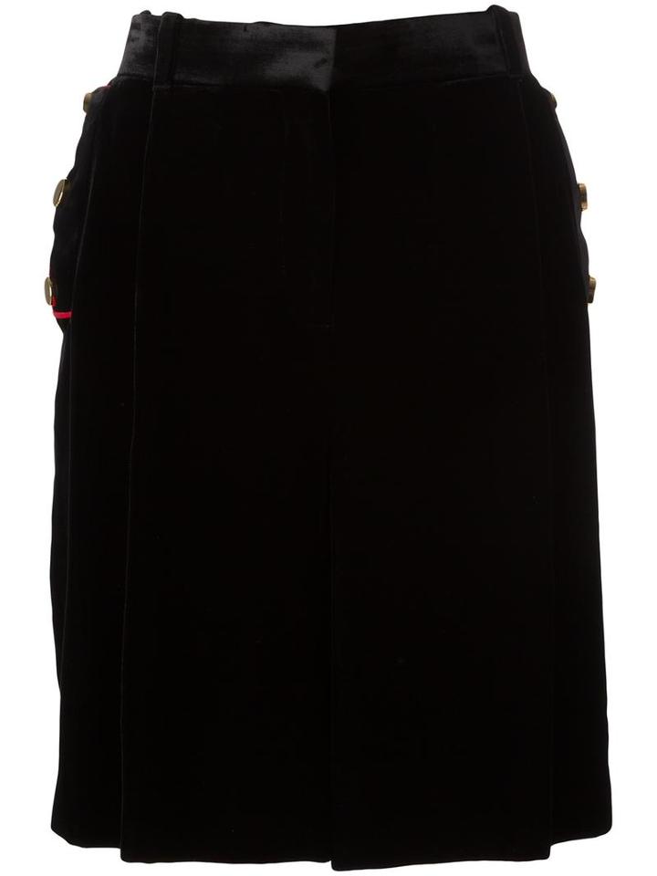 Givenchy 'cavalry' Skirt, Women's, Size: 36, Black, Silk/cotton/wool