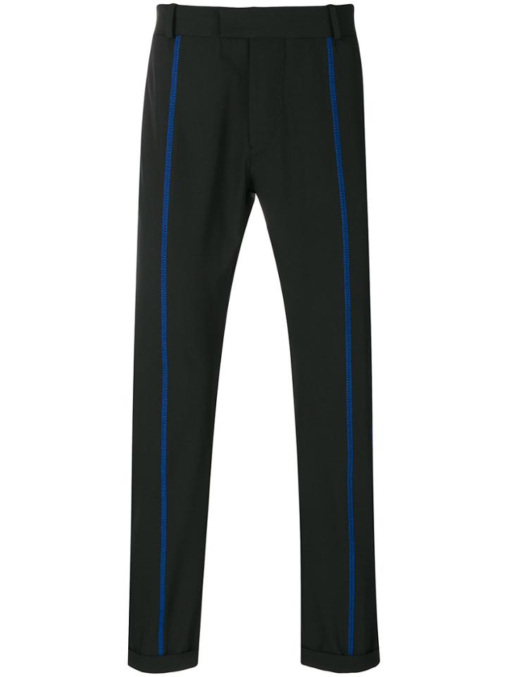Diesel Black Gold Stripe Detail Trousers