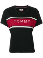 Tommy Jeans Cropped Logo T-shirt - Black