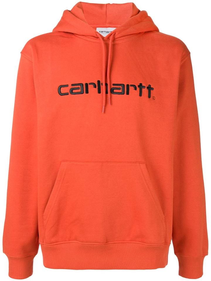 Carhartt Heritage Front Logo Hoodie - Orange