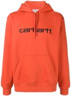 Carhartt Heritage Front Logo Hoodie - Orange
